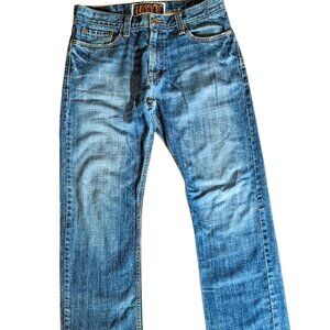 Mens 514 Levi's W34 L34 Blue jeans Slim Fit Straight Leg stretch mildly worn 34R